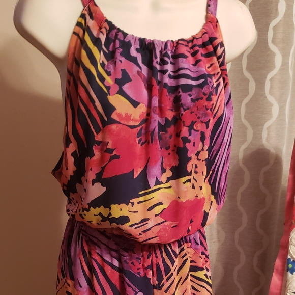Drawstring Neck Dress - Picture 1 of 8